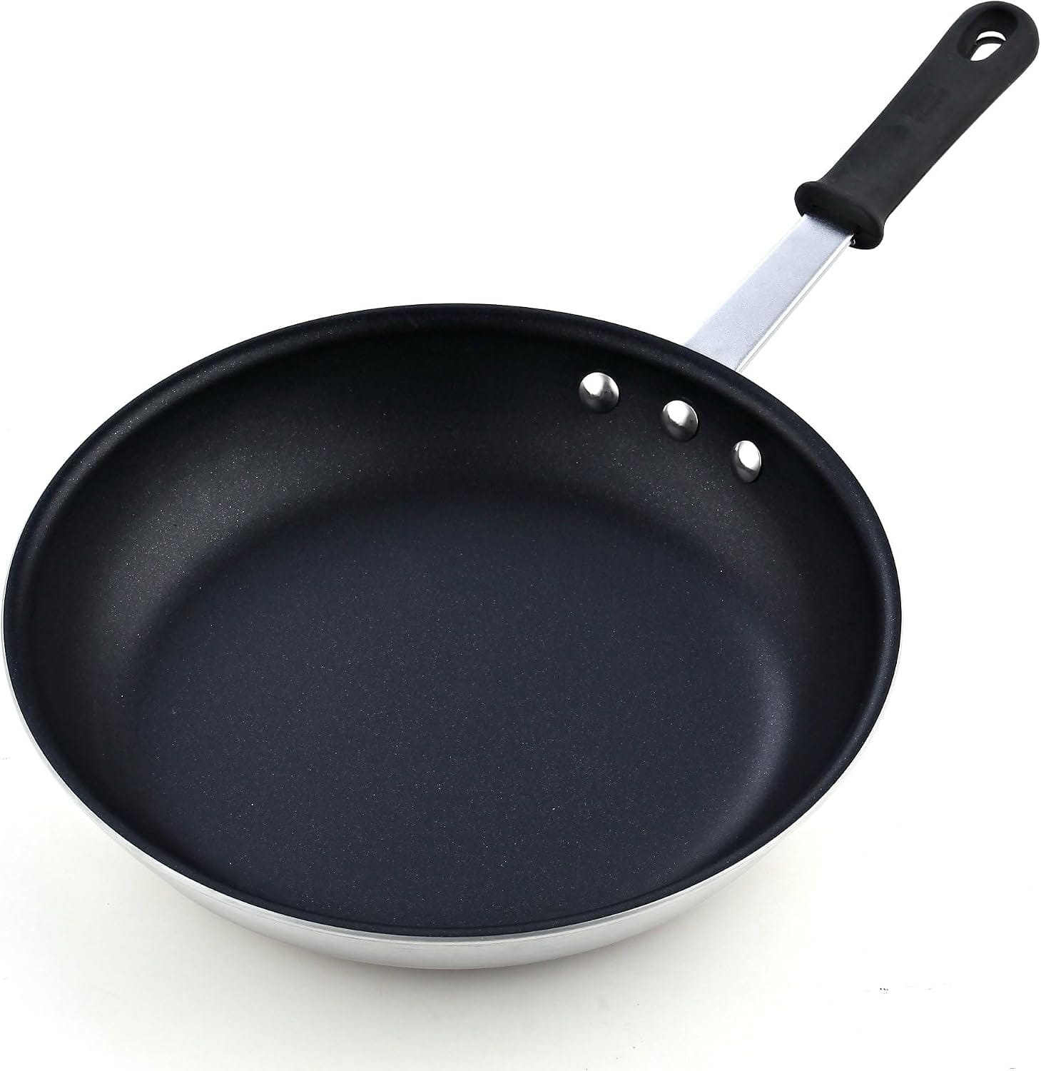 Cooks Standard - Professional 12''Large Nonstick Fry Egg Omelette Pan,Heavy Duty restaurant style Wok Stir Fry Skillet,Dishwasher Safe - Black