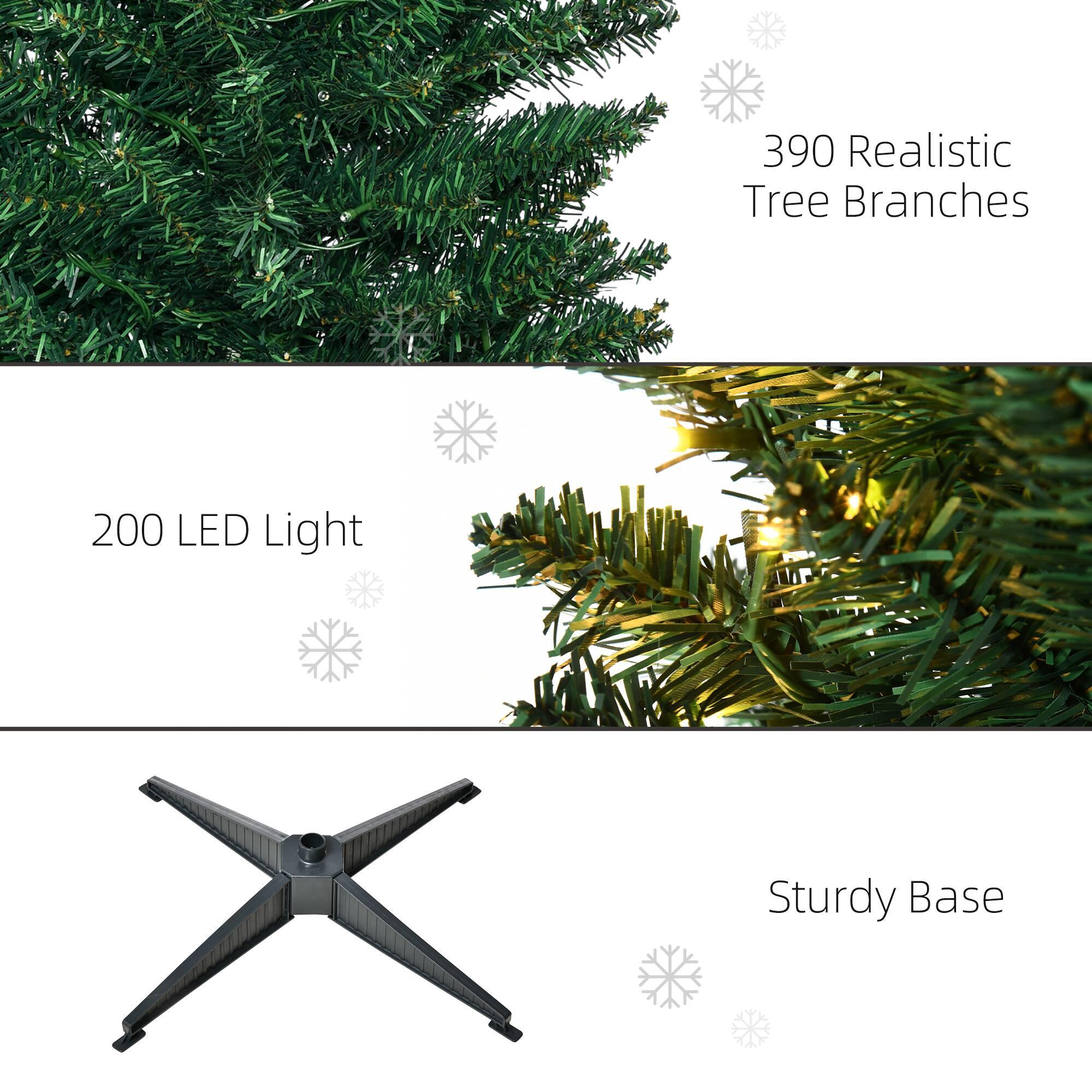 390 Realistic Tree Branches

200 LED Light

Sturdy Base
