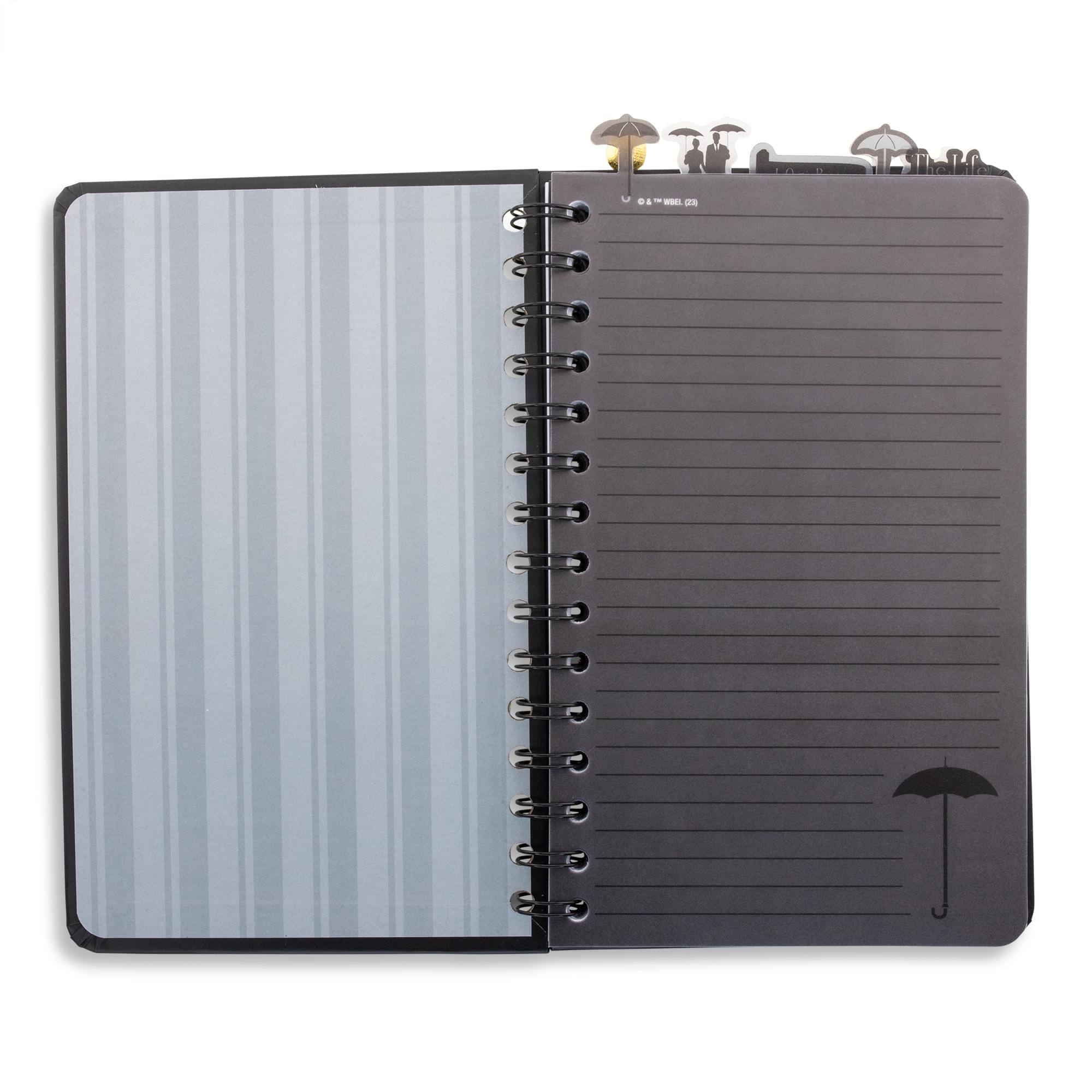 Alt View 1. Silver Buffalo - Gilmore Girls Life and Death Brigade 5-Tab Spiral Notebook With 75 Sheets - Black.