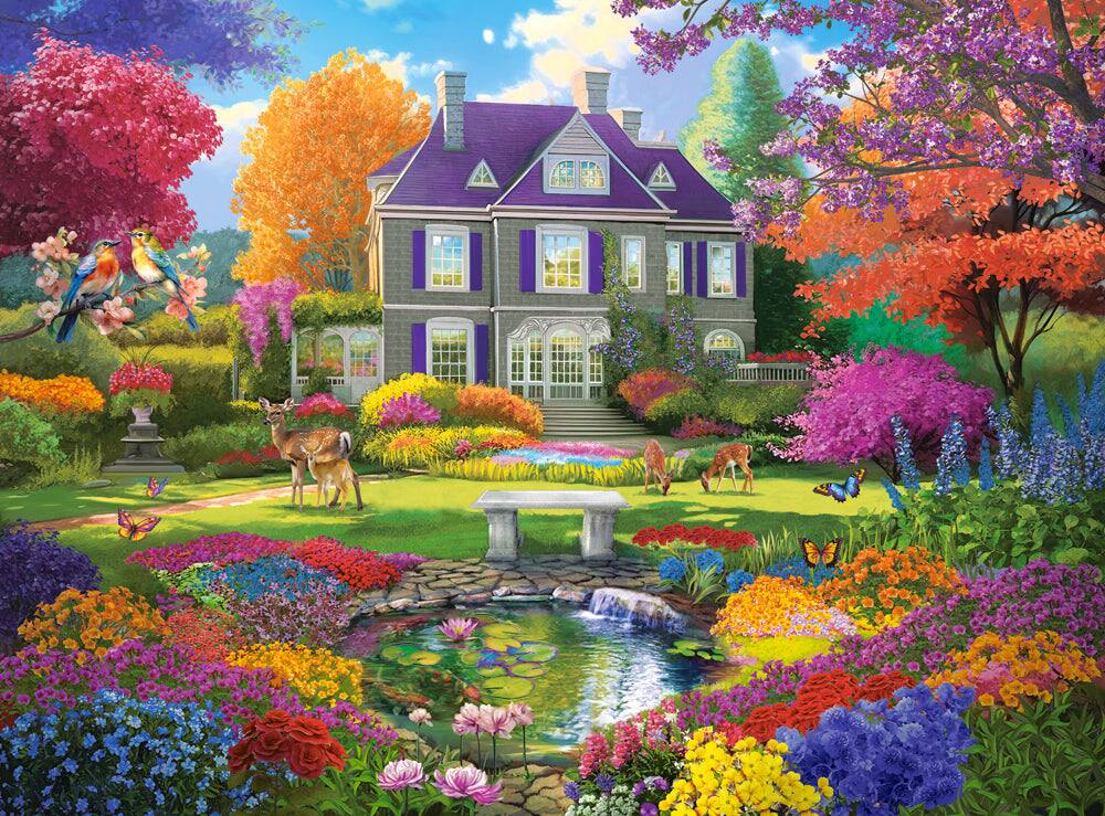 Angle. Castorland - CASTORLAND 3000 Piece Jigsaw Puzzles, Garden of Dreams, Idyllic paradise, Colorful puzzles,  Castorland C-300655-2 - Red.