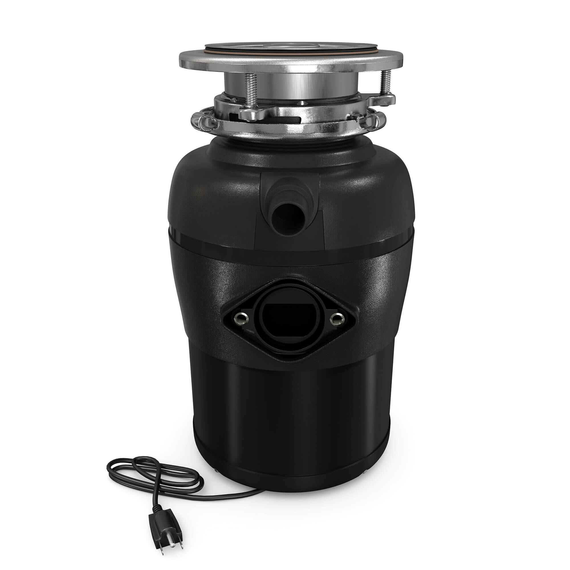 Back. Equator - Equator Garbage Disposal 3/4HP ULTRA QUIET 65 dB 2 Stage Grinding 1700 rpm 110V - GD 075 - Black.