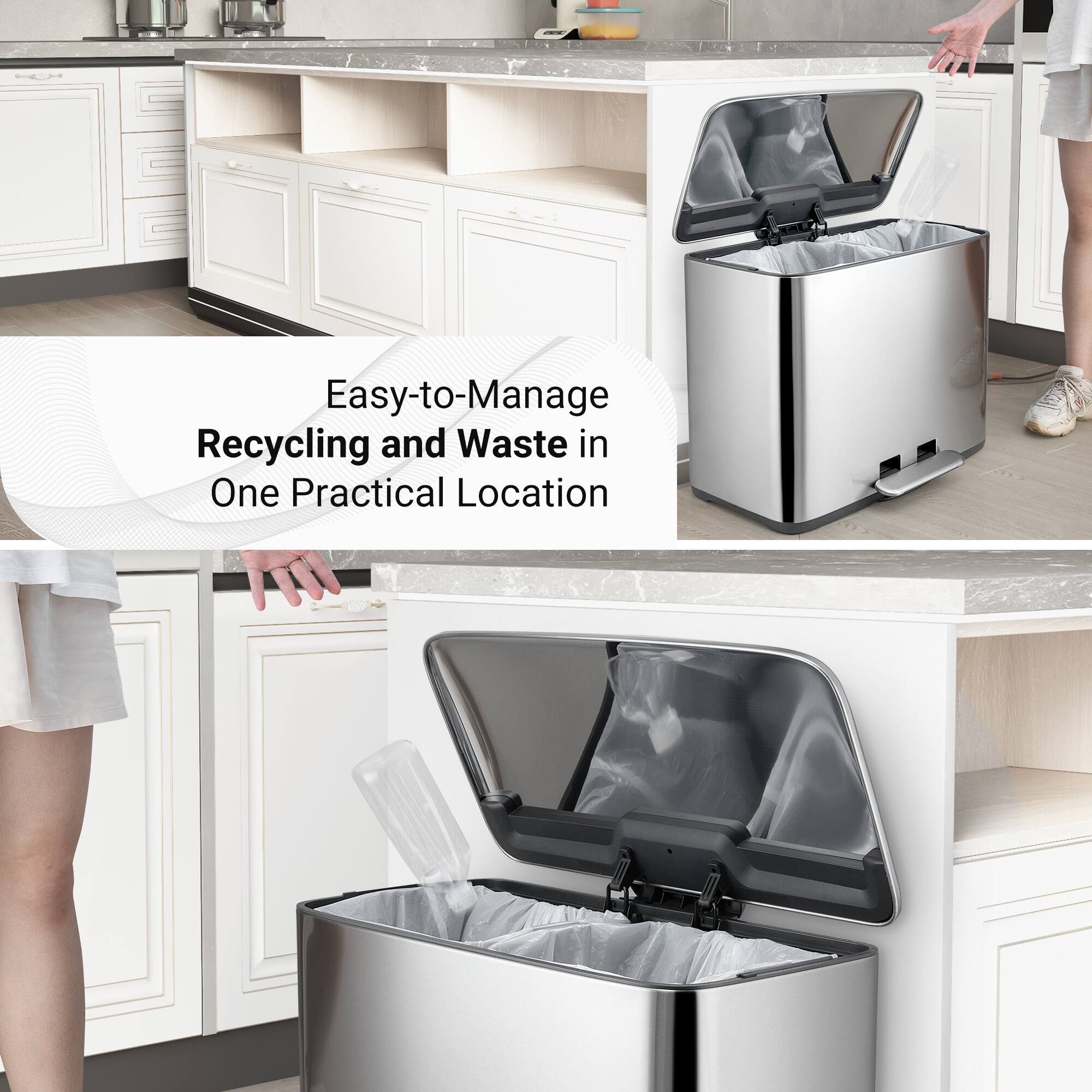 Easy-to-Manage Recycling and Waste in One Practical Location