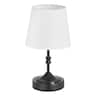 VEVOR - Cordless Table Lamp, 5200mAh Built-in Rechargeable Battery Small Desk Lamp, 3-Level Brightness, Fabric Shade - Black