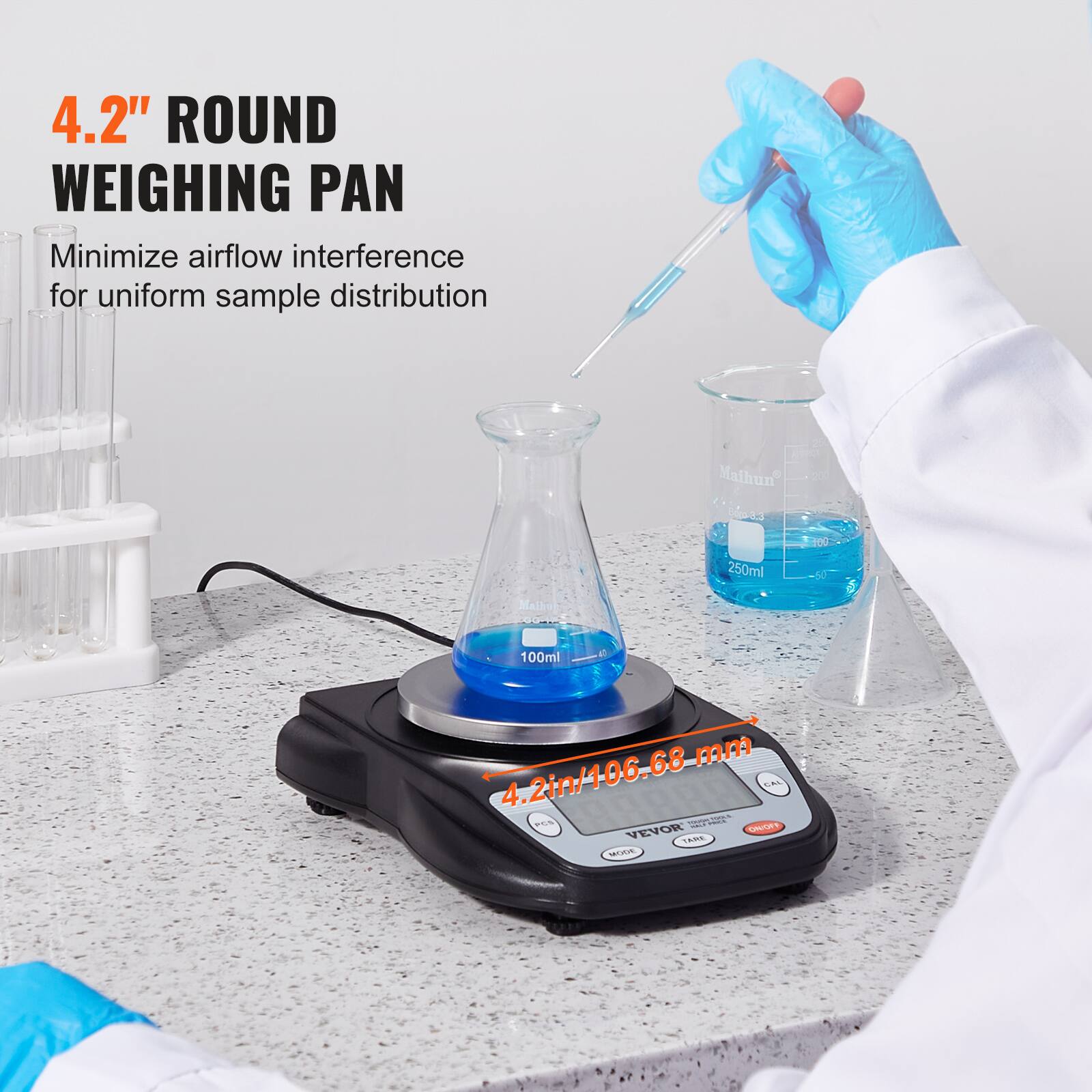 4.2" ROUND WEIGHING PAN

Minimize airflow interference for uniform sample distribution

4.2in/106.68 mm