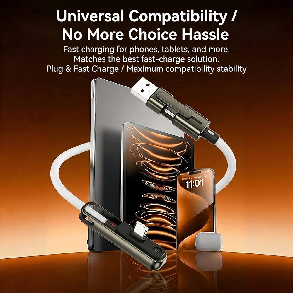 Universal Compatibility / No More Choice Hassle

Fast charging for phones, tablets, and more. Matches the best fast-charge solution. Plug & Fast Charge / Maximum compatibility stability

11:01