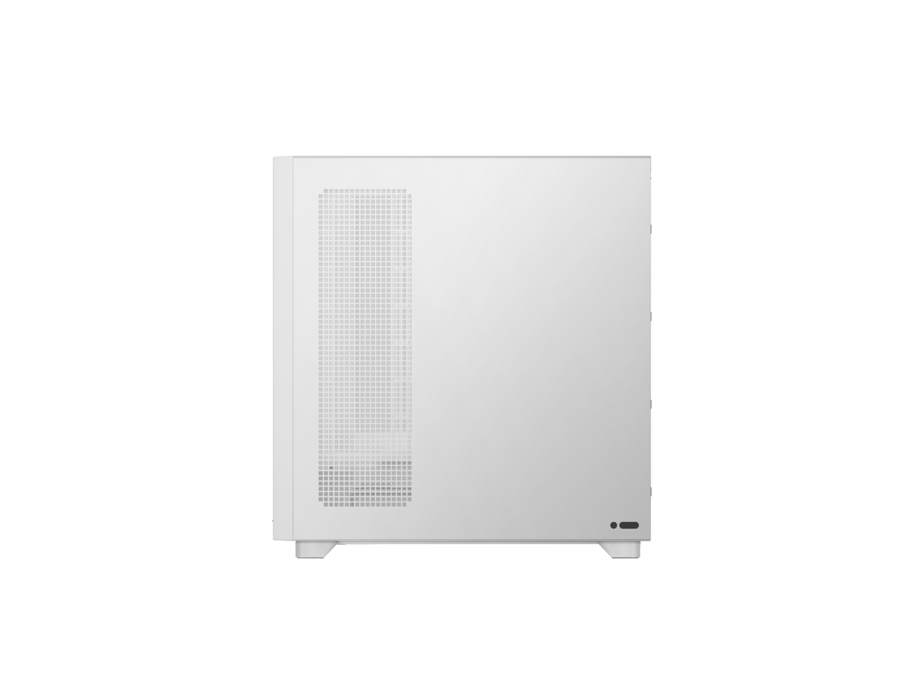 Alt View 4. TRYX - FLOVA Case Mid-Tower, CrossFlow Fan, Tool-Free Build, 58L Spacious Design, Supports RTX 5090 GPU & 360mm Liquid Cooling - White.