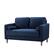 Angle. Lifestyle Solutions - Langford Loveseat with Upholstered Fabric and Eucalyptus Wood Frame - Navy Blue.