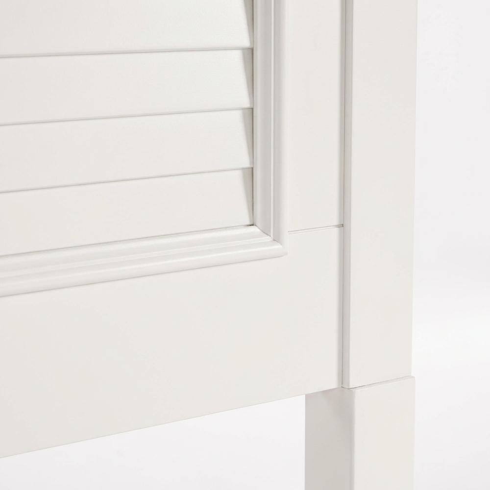 Alt View 1. Starlight Canyon Home - Oyster White Headboard with Solid and Manufactured Wood Frame for Bedroom - White.