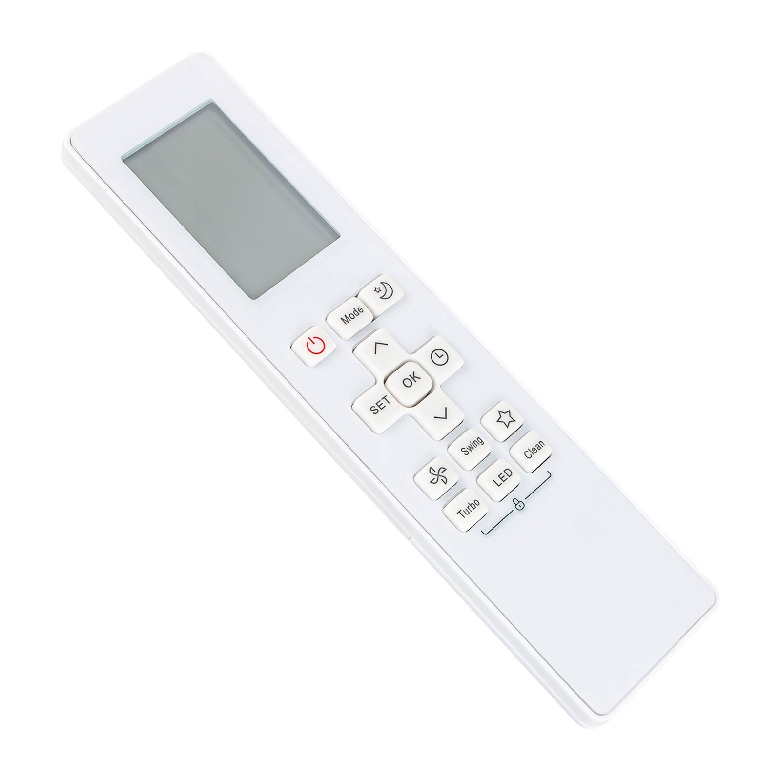 9 Mode OK SET Swing Clean LED Turbo