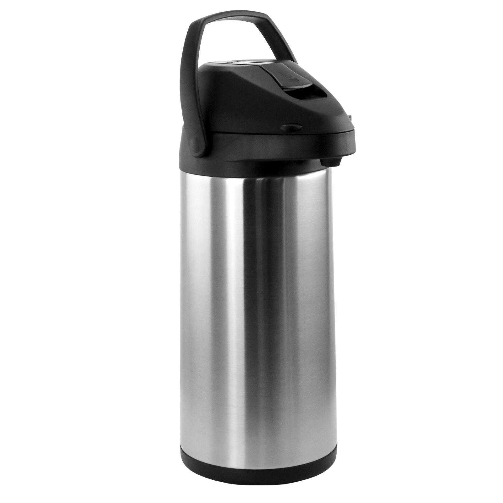 Alt View 1. MegaChef - MegaChef 5L Stainless Steel Airpot Hot Water Dispenser for Coffee and Tea - Silver and Black.