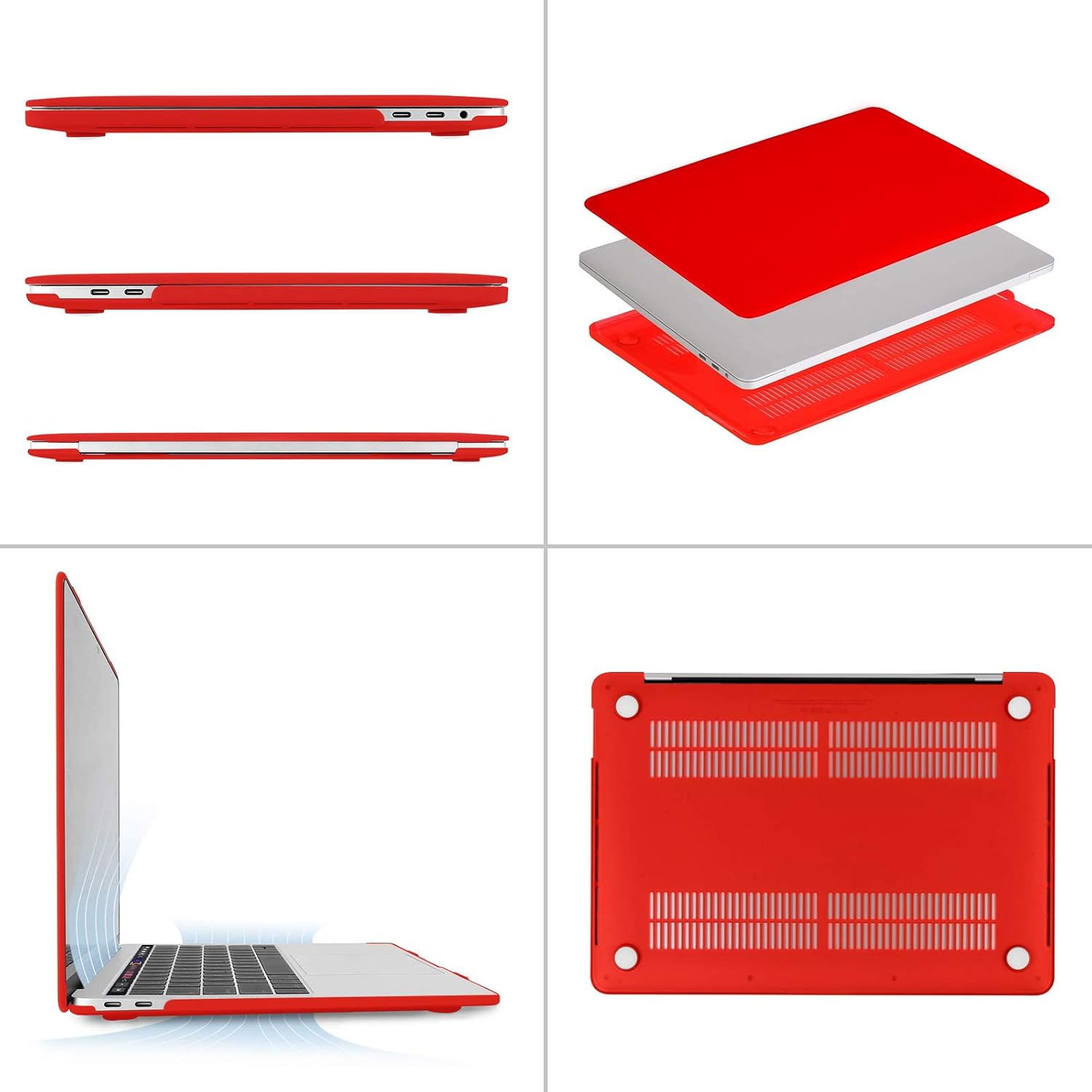 mosiso 4IN1 Hard Shell Kit for MacBook Pro 13 inch Case M2 A2338 M1 ...