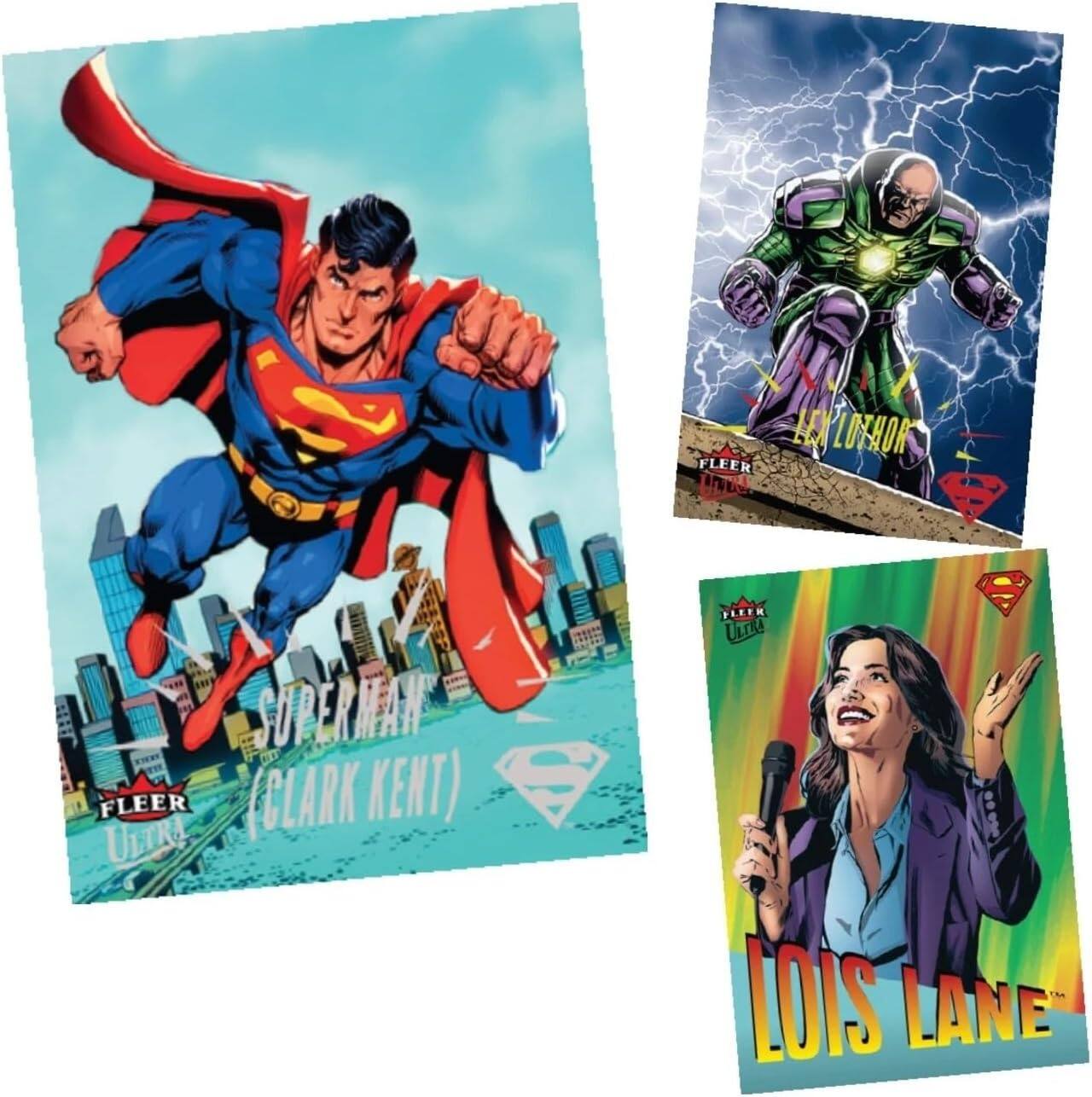 SUPERMAN (CLARK KENT)  
FLEER  
ULTRA  

LEX LUTHOR  
FLEER  

LOIS LANE
