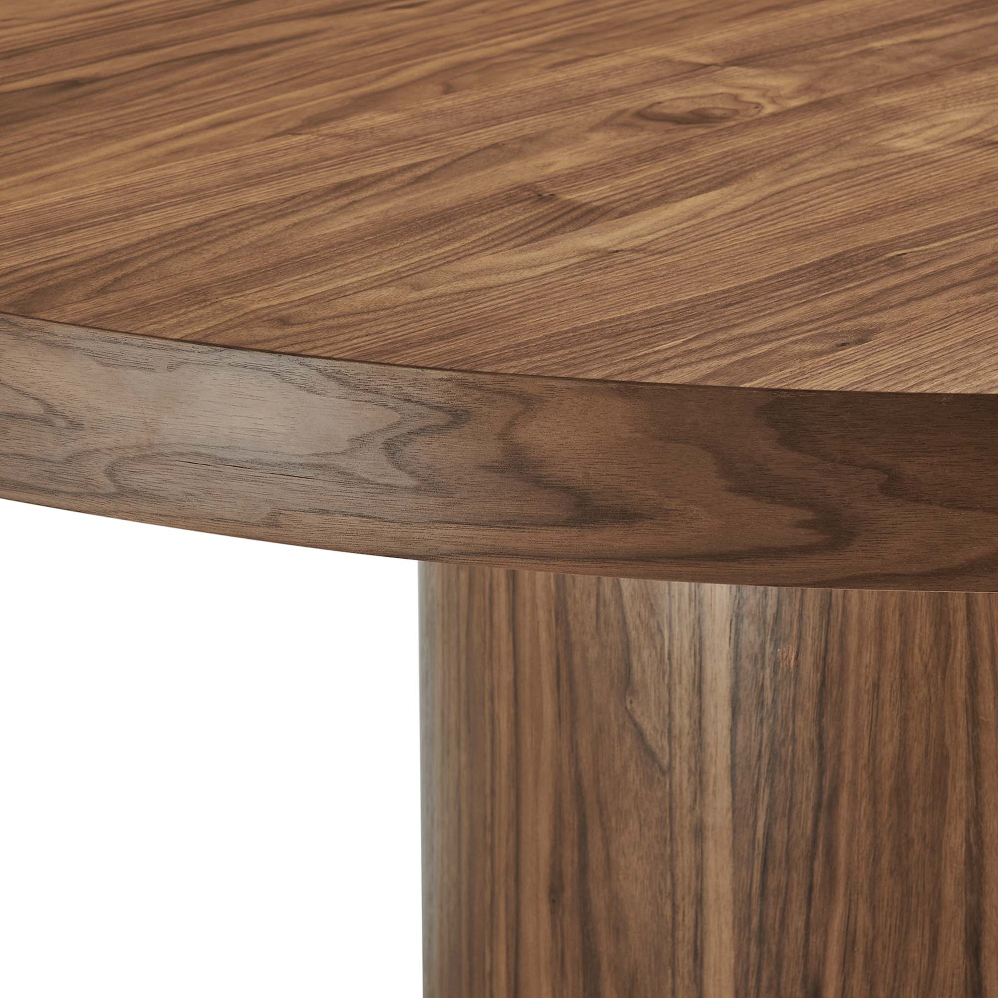 Alt View 4. Modway - Gratify 60" Round Dining Table by Modway - Walnut.