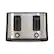 Angle. Hamilton Beach - Hamilton Beach Extra-Wide-Slot 4 Slice Toaster - BLACK.