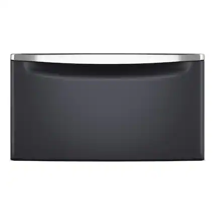 Front. Maytag - 15.5" Pedestal for Front Load Washer and Dryer with Storage - Midnight Steel.
