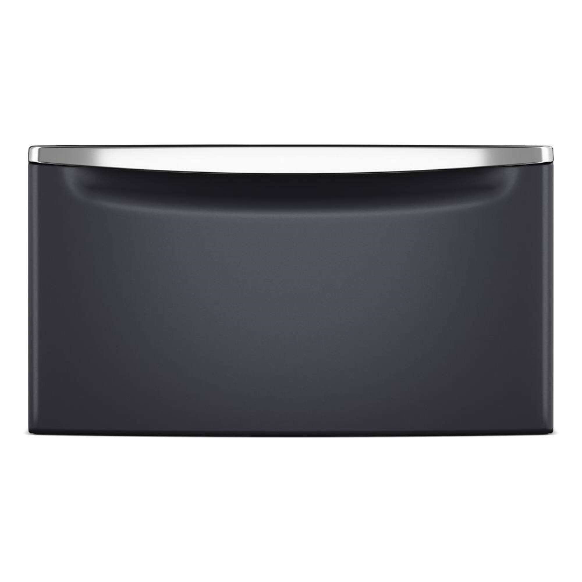 Maytag - 15.5" Pedestal for Front Load Washer and Dryer with Storage - Midnight Steel