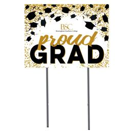 Jardine - Birmingham-Southern Panthers 18" x 24" Proud Grad Yard Sign - White