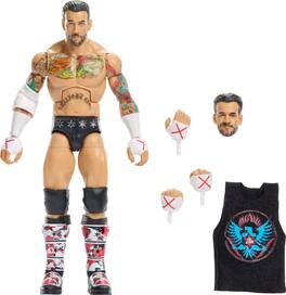 Mattel - WWE Elite Collection Top Picks Action Figures & Accessories Set, 6-inch Collectible CM Punk with Swappable Hands