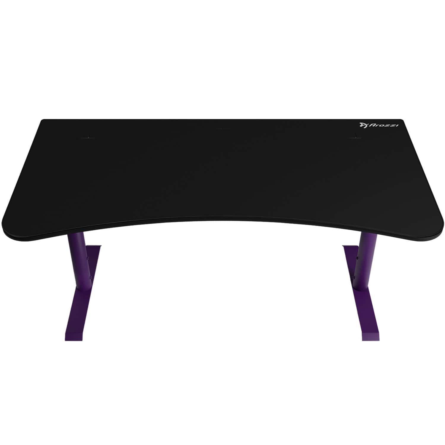 Angle. Arozzi - Arena Ultrawide Curved Gaming Desk - Deep Purple.