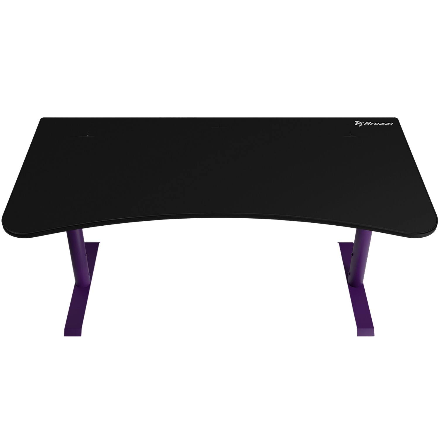 Angle. Arozzi - Arena Ultrawide Curved Gaming Desk - Deep Purple.