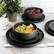Alt View 6. Gibson - Gibson Soho Lounge Bryant Park 12 Piece Reactive Stoneware Dinnerware Set in Black - Black.