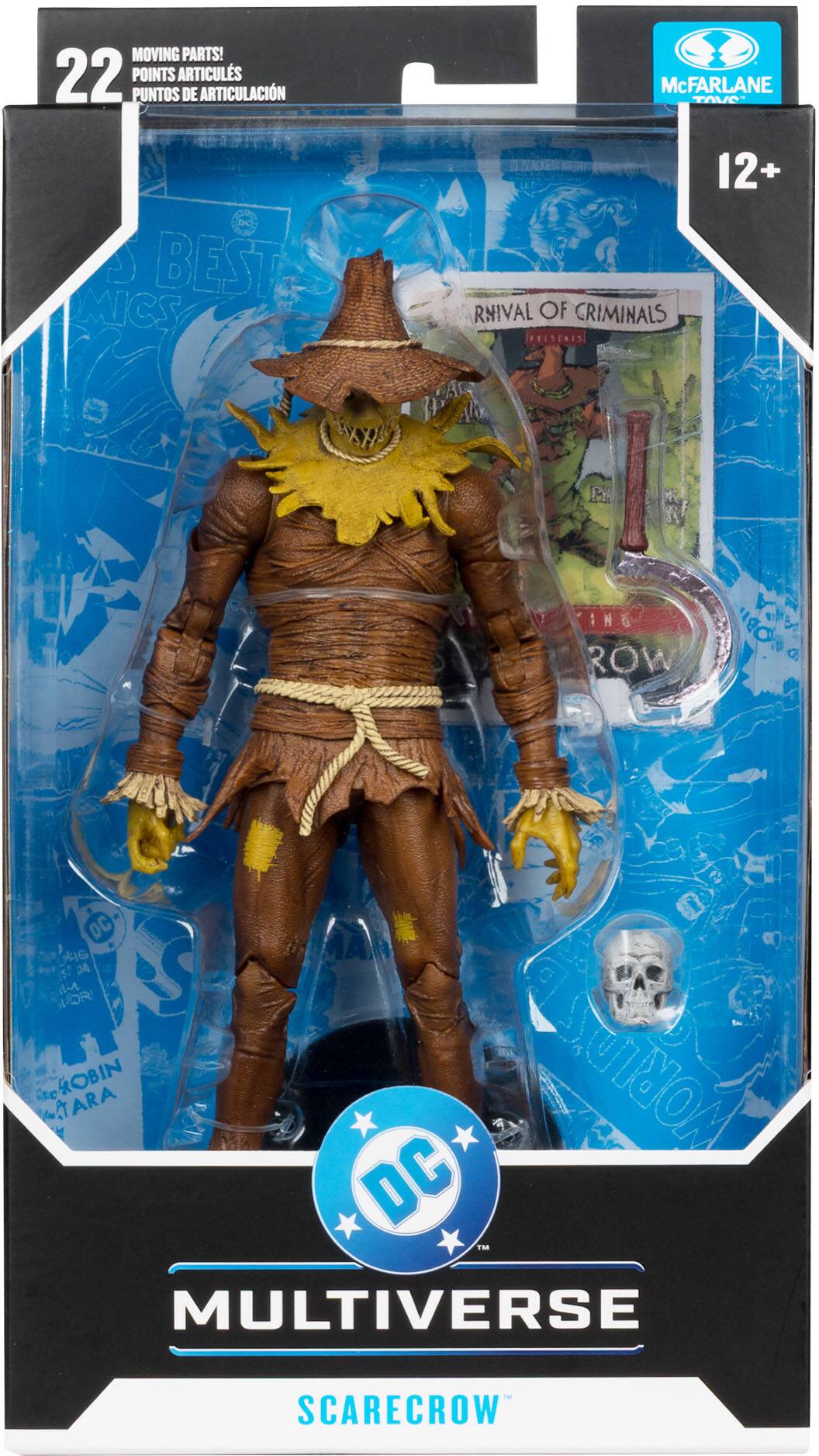 MOVING PARTS!  
22 POINTS ARTICULS  
PUNTOS DE ARTICULACIÓN  

McFARLANE TOYS  

12+  

RIVAL OF CRIMINALS  

DC MULTIVERSE  
SCARECROW  

DC