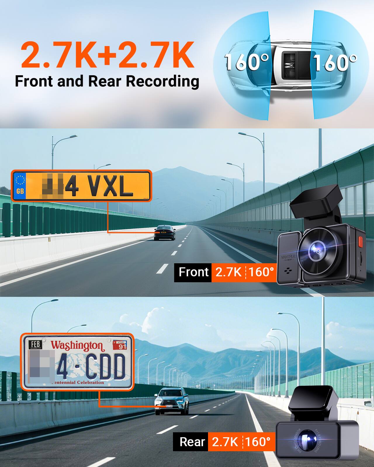 2.7K+2.7K Front and Rear Recording

160°

GB 4 VXL

Front 2.7K 160°

Washington 91 4-CDD entennial Celebration

Rear 2.7K 160°