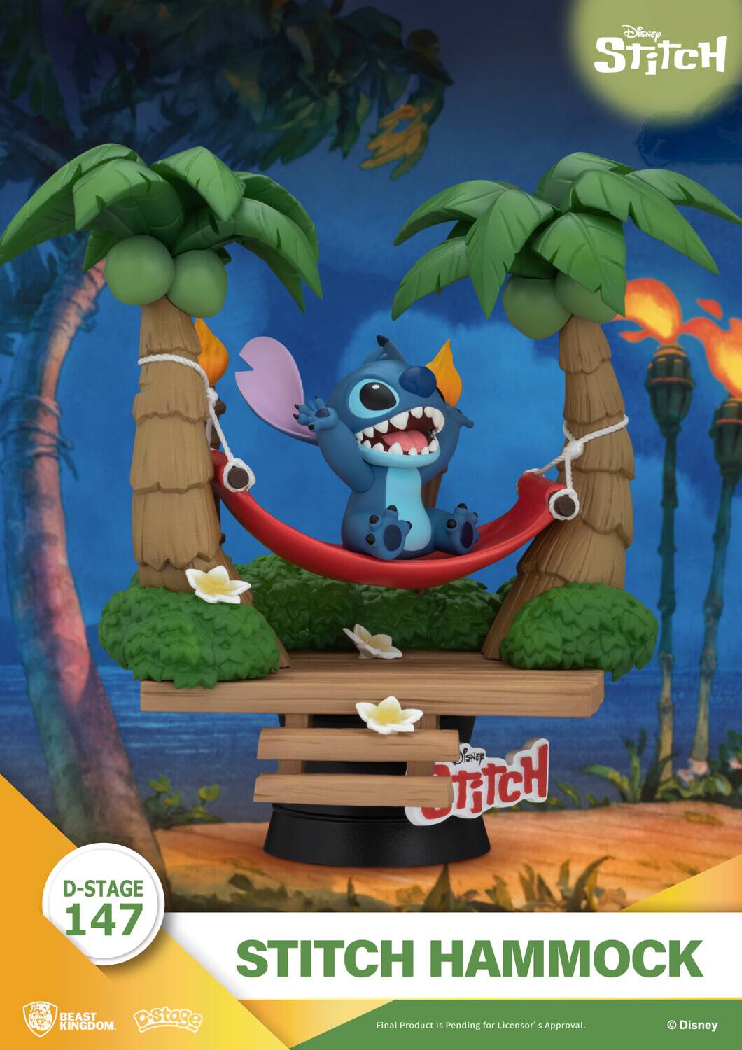 Disney Stitch Hammock D-Stage 147. Final Product Is Pending for Licensor's Approval.
