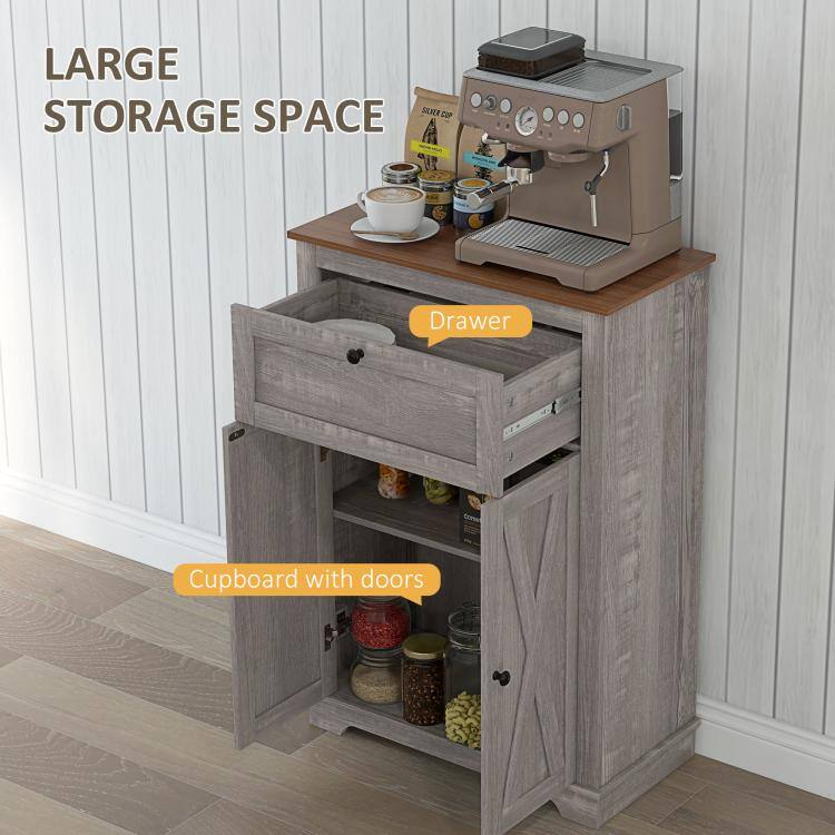 LARGE STORAGE SPACE  
Drawer  
Cupboard with doors