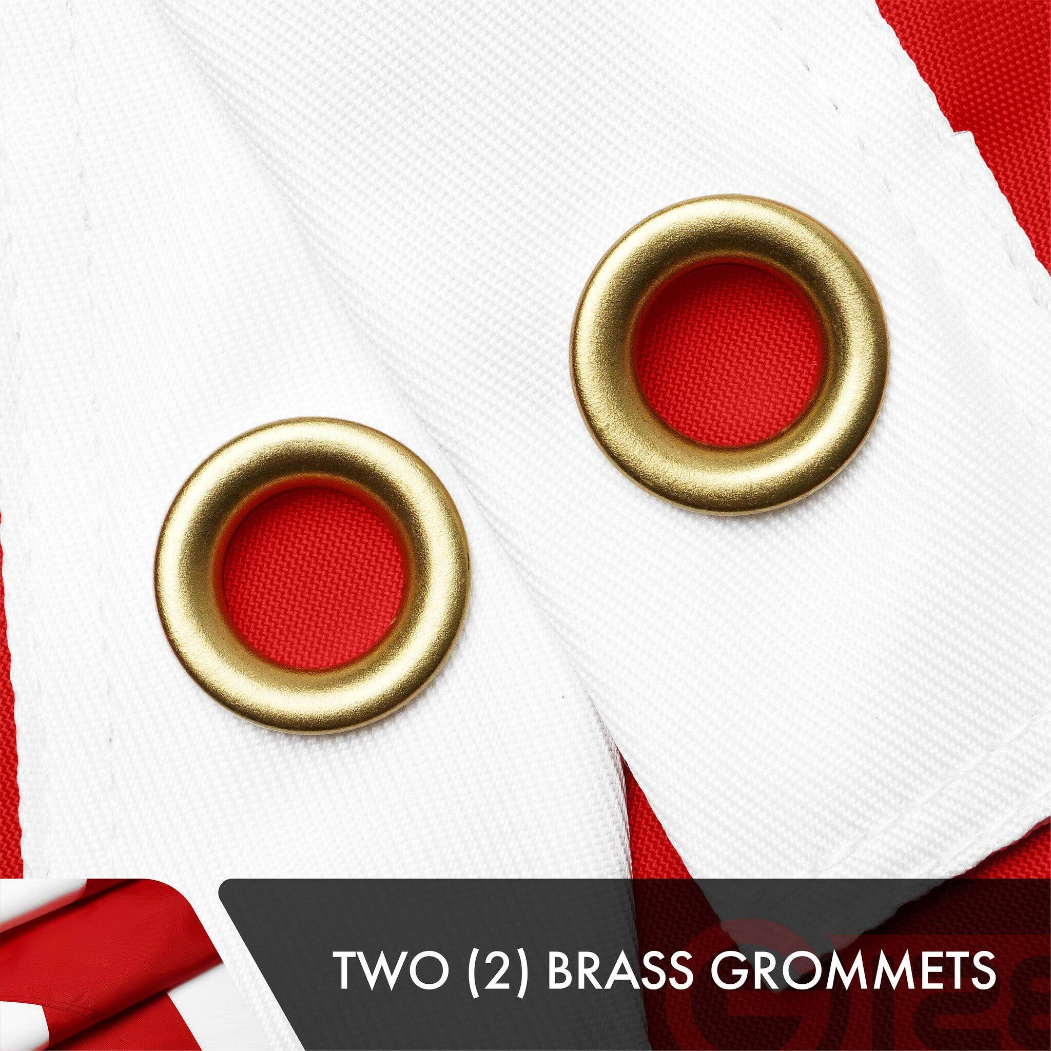 TWO (2) BRASS GROMMETS
