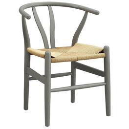 Amish 29" Wood Dining Chair by Modway - Gray