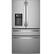 Front. GE Profile - 27.89 Cu. Ft. Smart Energy Star 4-Door French Door Refrigerator with Kitchen Assistant - Stainless Steel.
