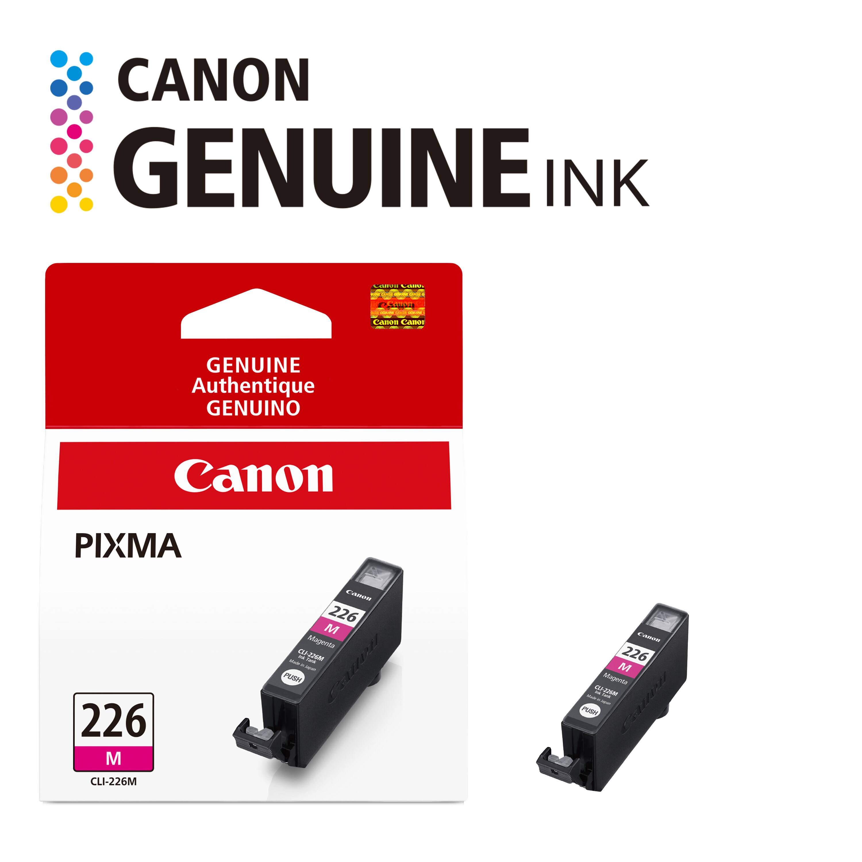 CANON GENUINE INK

Canon

GENUINE Authentique GENUINO

Canon

PIXMA 226 M CLI-226M

Canon 226 M Magenta  CLI-226M del tash -  PUSH

CALORIE 226 M Magenta - - Cara 226M PUSH