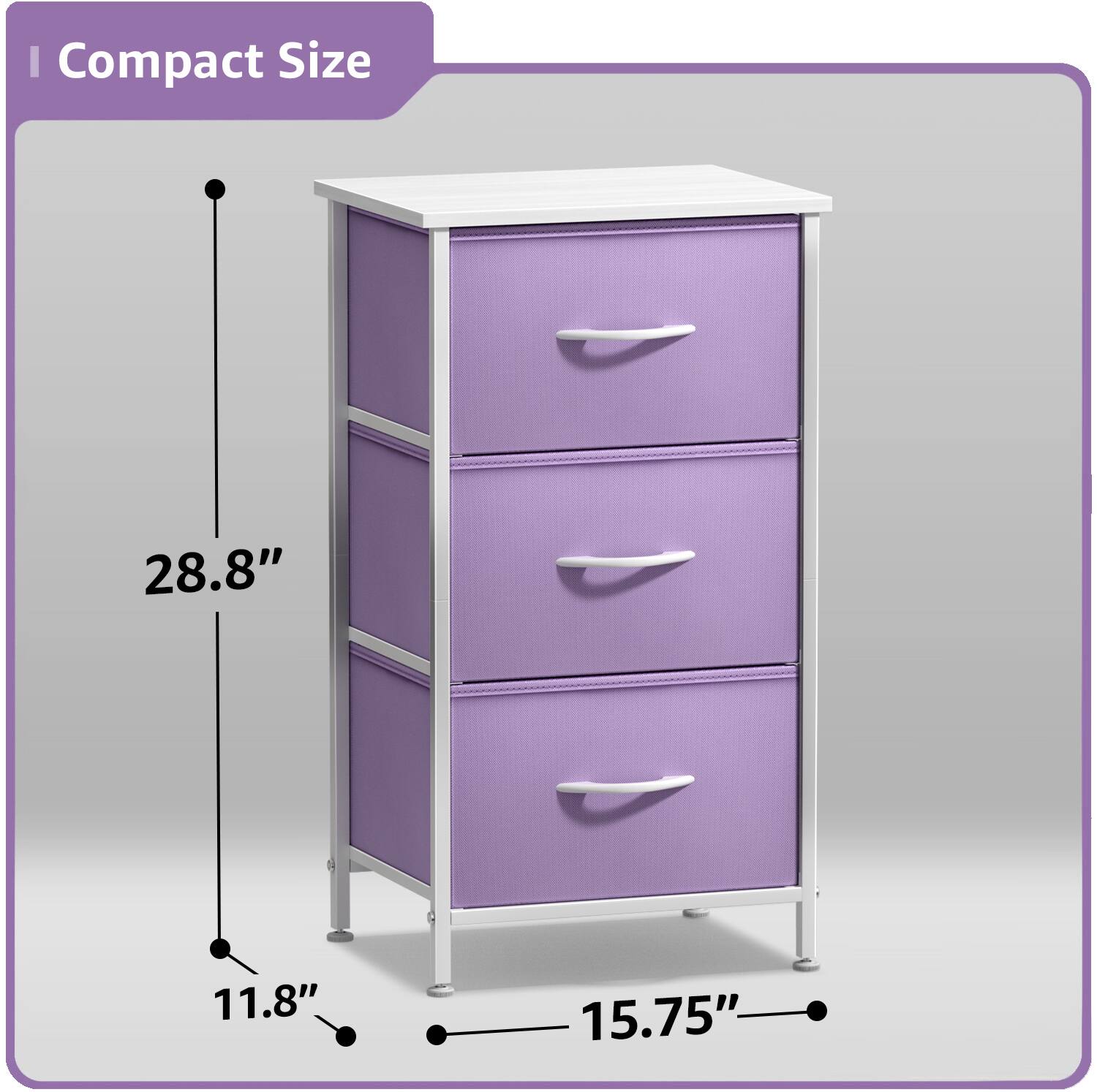 Compact Size

28.8"  
11.8"  
15.75"