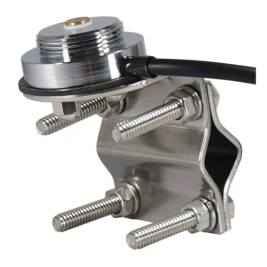 Tram Connector Tram Stainless Steel Double Groove NMO Mirror Mount, 17 Ft. Cable, PL ...