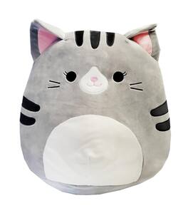 Kellytoy - Squishmallow 8 Inch Plush | Tally the Grey Cat - Gray