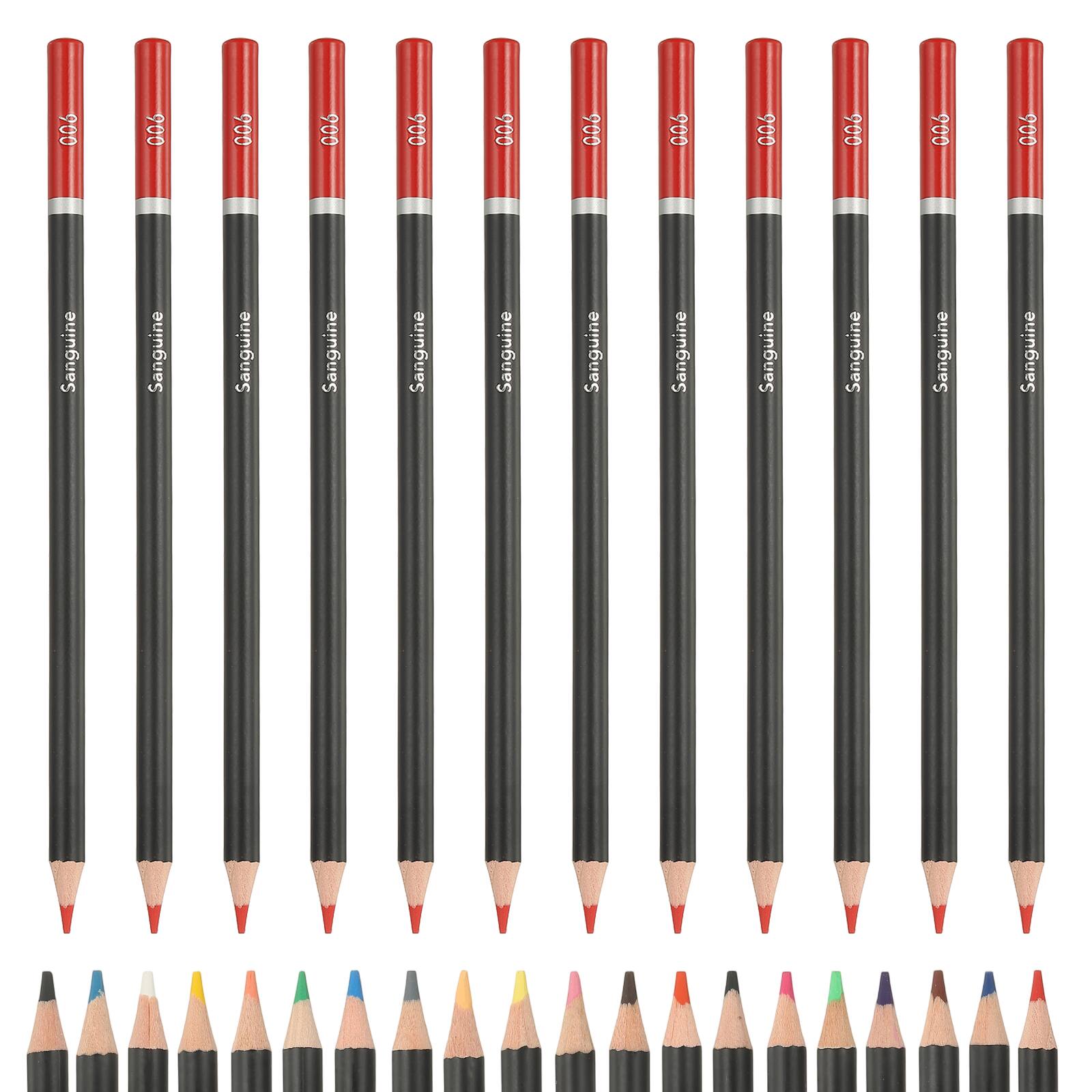 Unique Bargains - Colored Pencils, Oil-Based Drawing Pencils for Adult Coloring Books, Artists, Beginners, 12pcs - Red price history on PriceWatchPro
