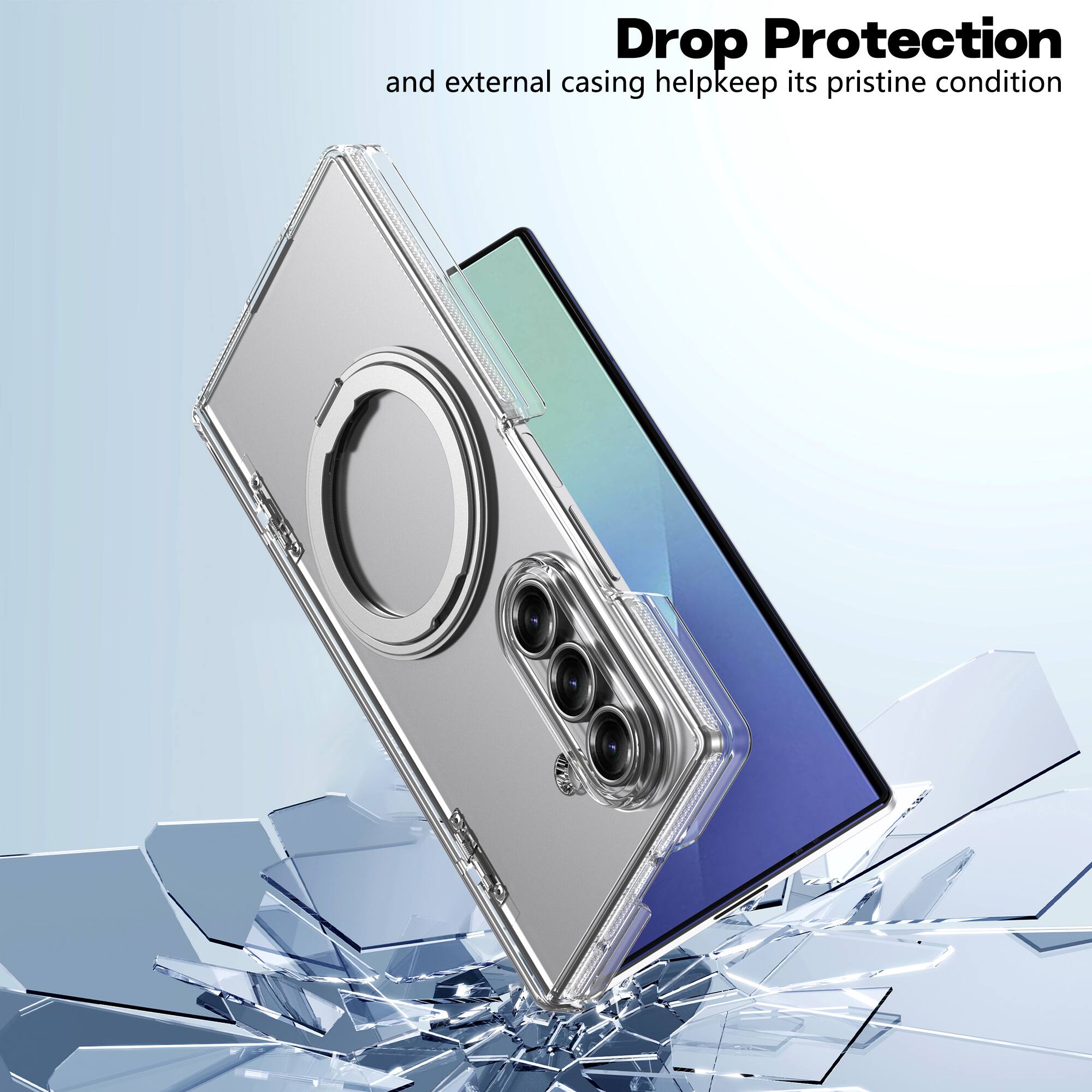 Drop Protection and external casing help keep its pristine condition