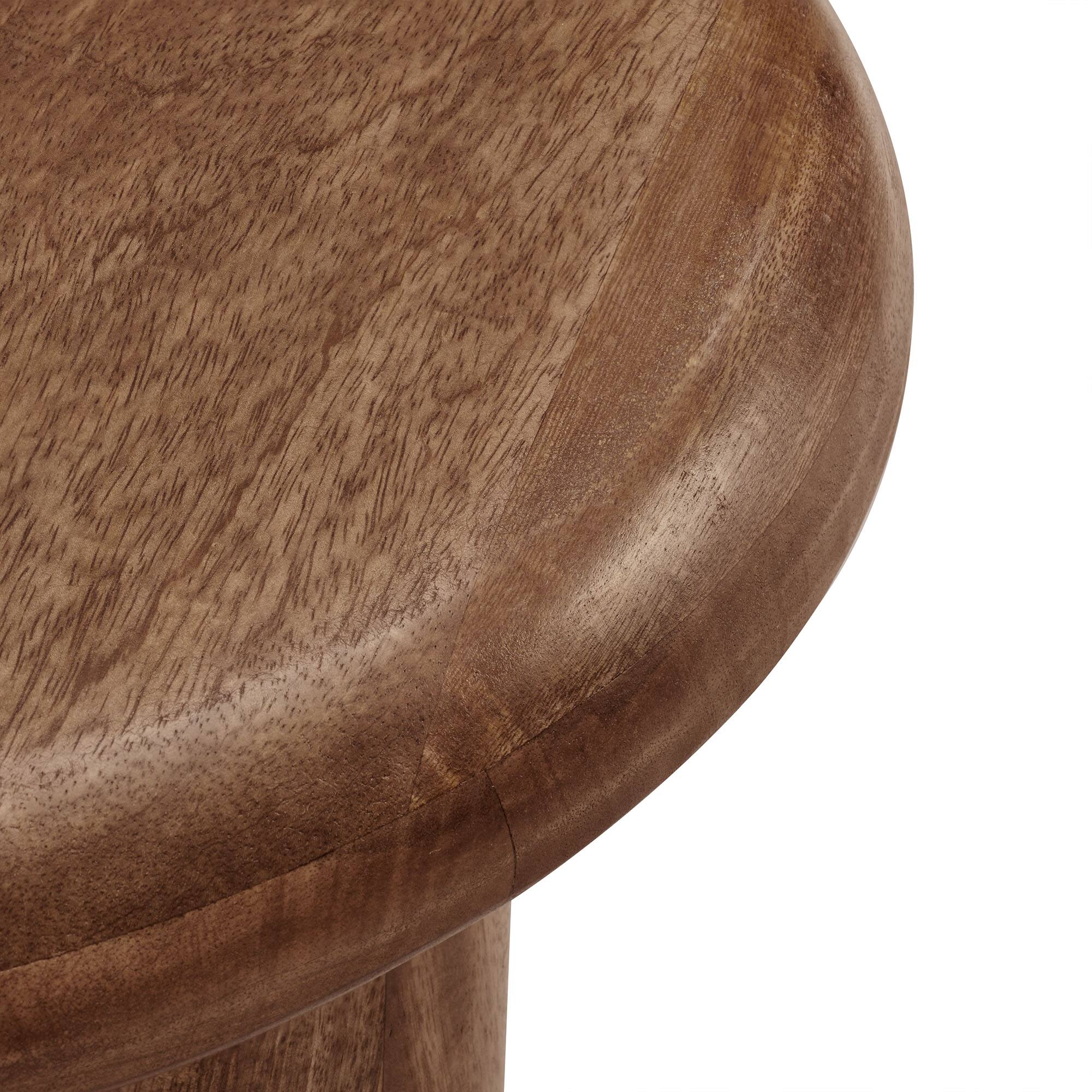 Alt View 3. Modway - Mavina Mango Wood Side Table by Modway - Walnut.