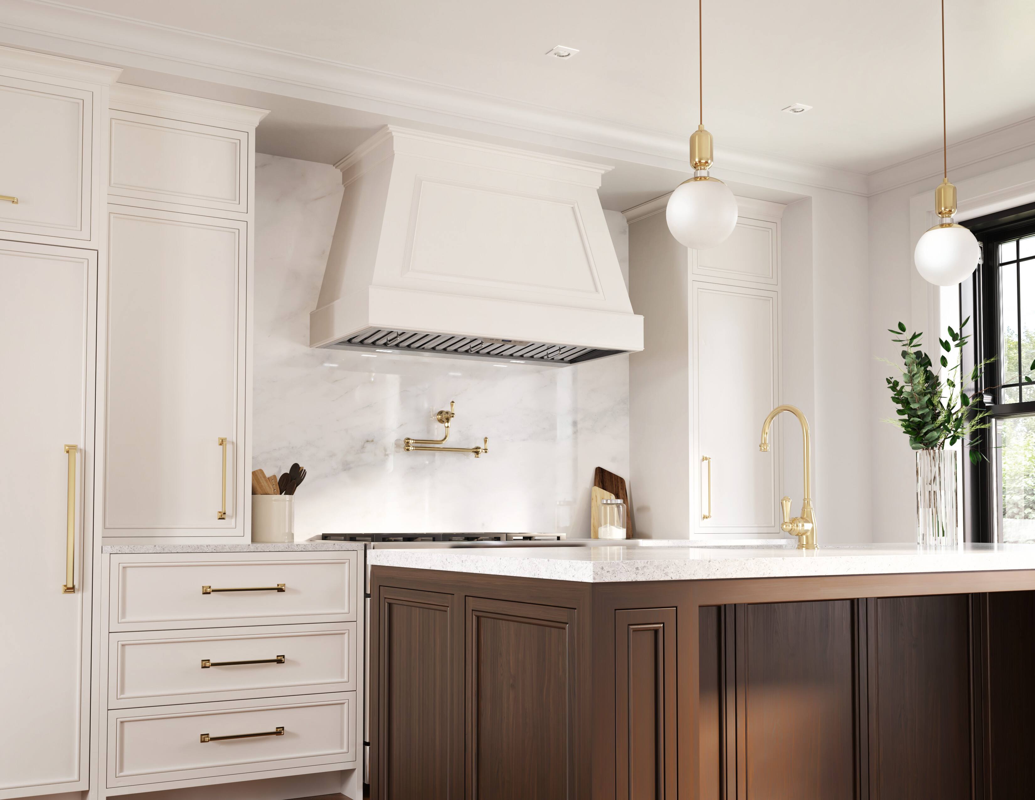 Alt View 13. Zephyr - Monsoon II 60 in. 650 CFM Insert Mount Range Hood with LED Light - Stainless Steel.