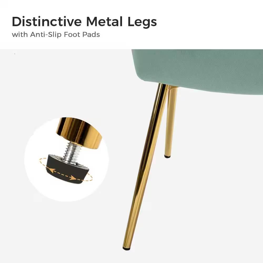 Distinctive Metal Legs  
with Anti-Slip Foot Pads
