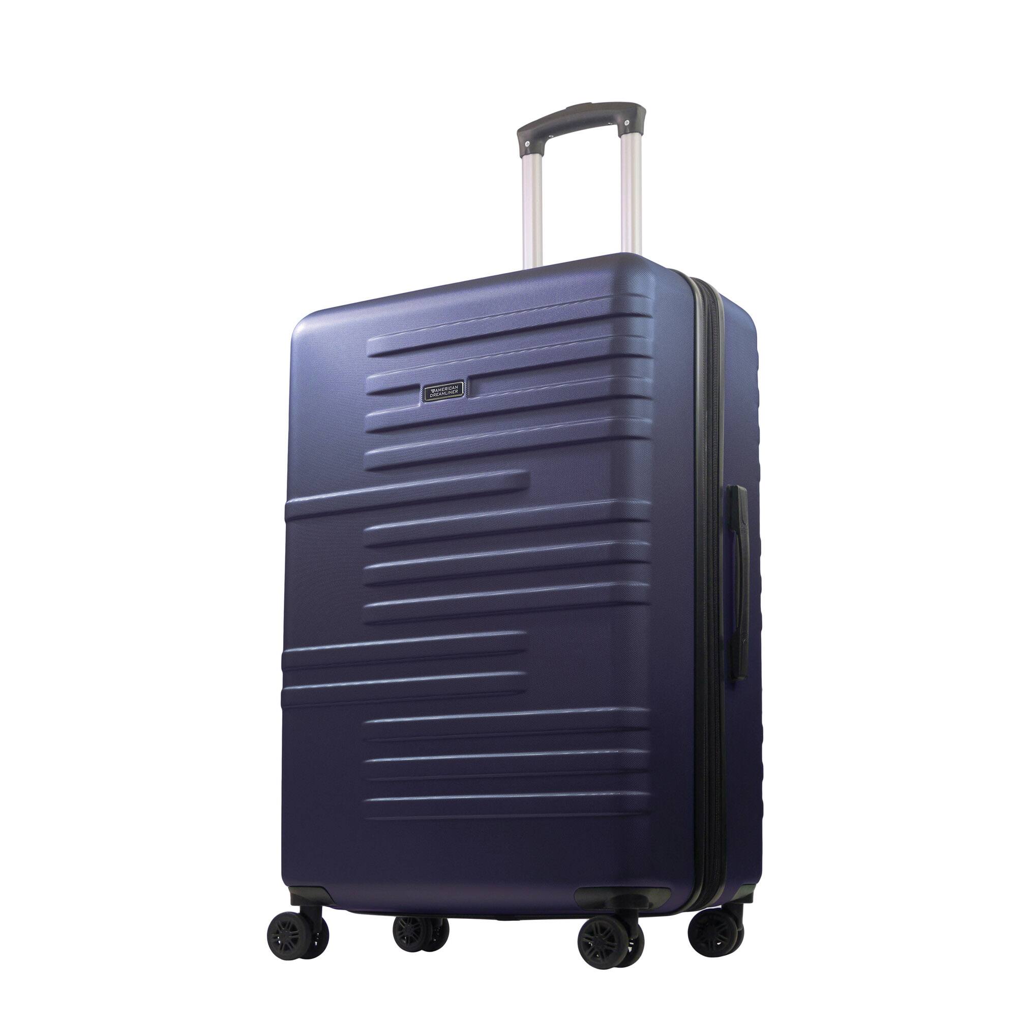 Angle. American Dreamliner - 30" Hardside Luggage with Expansion - NAVY.