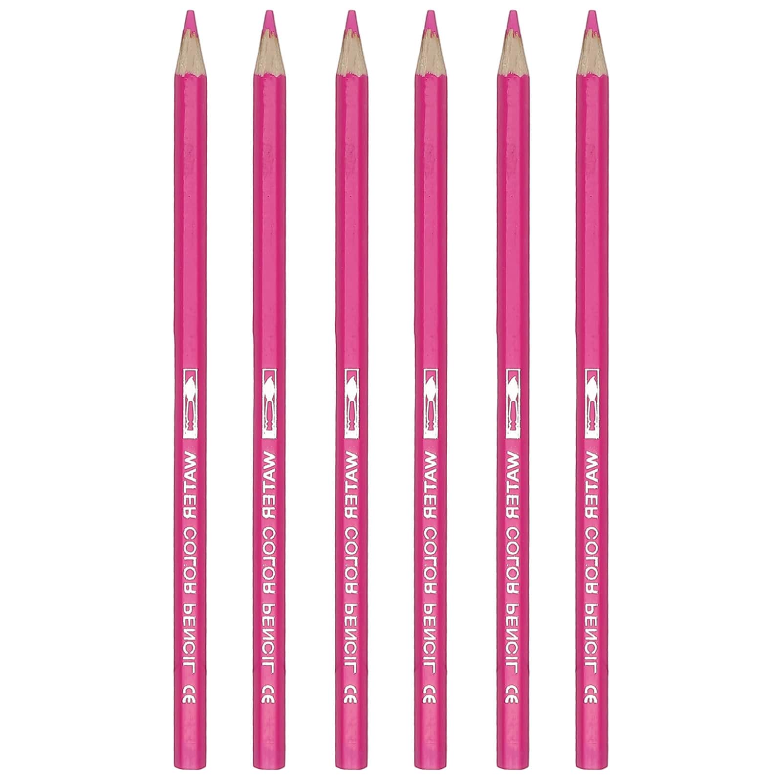 Unique Bargains - Watercolor Pencil, 6pcs Water Soluble Pencils for Blending, Coloring, Sketch Drawing, Painting - Rose Red price history on PriceWatchPro