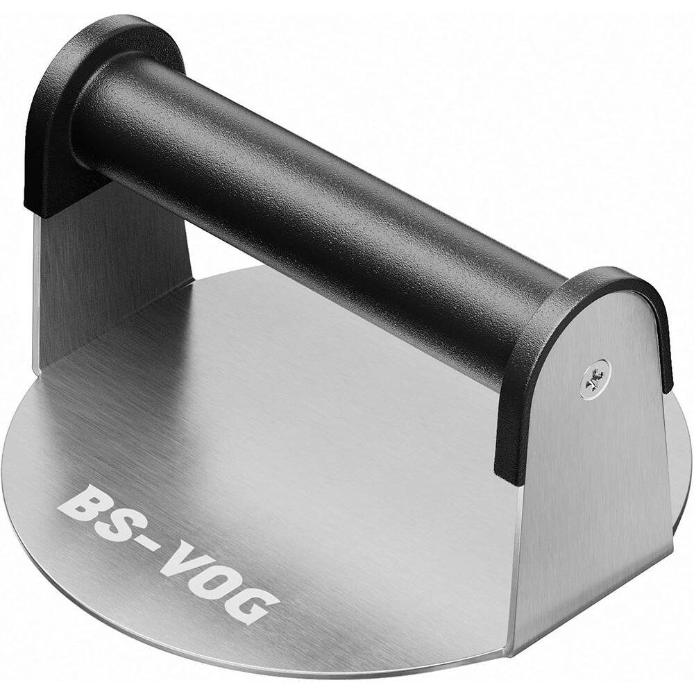 MOSZAR LLC - 6" Burger Press – Stainless Steel, Nonstick, Round, Silver