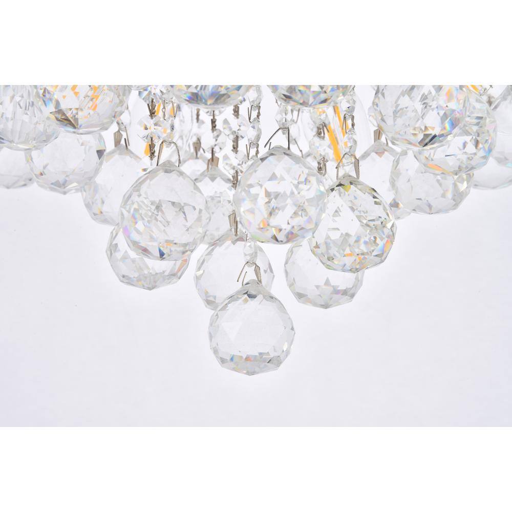 Alt View 3. Elegant Lighting - Toureg 6 light Chrome Pendant Clear Royal Cut Crystal - Chrome.