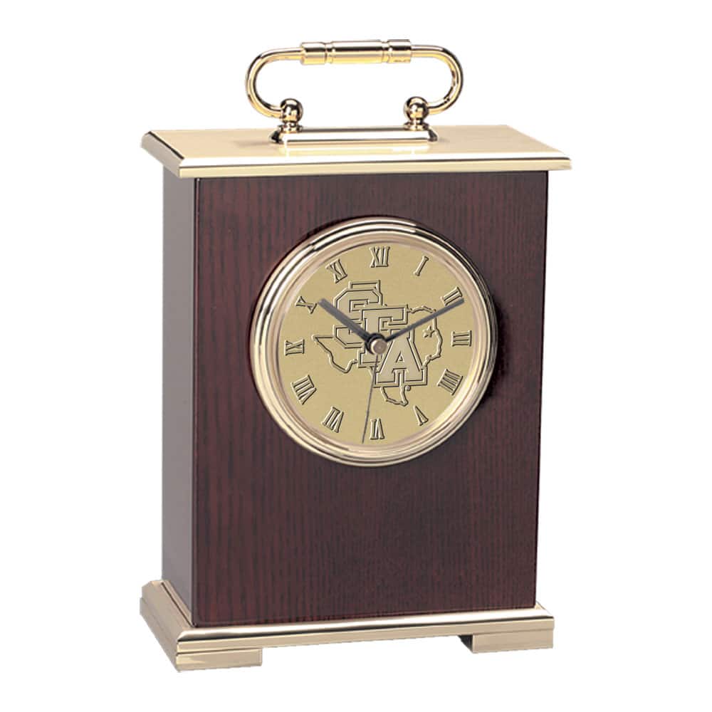 Jardine - Stephen F Austin Lumberjacks Carriage Clock - Gold