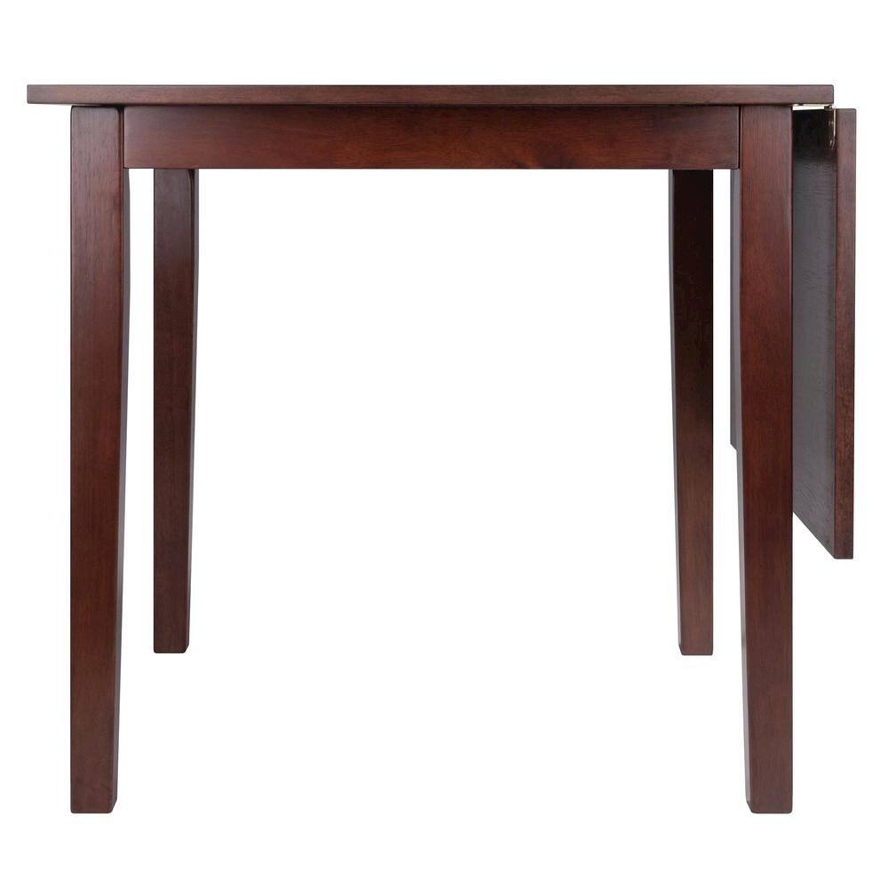 Back. FurniFact - Drop Leaf Dining Table - Walnut.