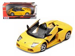 Lamborghini Murcielago Roadster 1/24 Diecast Model Car by Motormax - Yellow Metallic
