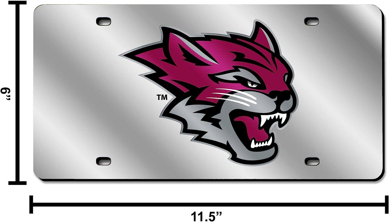 Alt View 3. Rico Industries - California Cal State Chico Wildcats Acrylic License Plate Laser Tag - Multi.