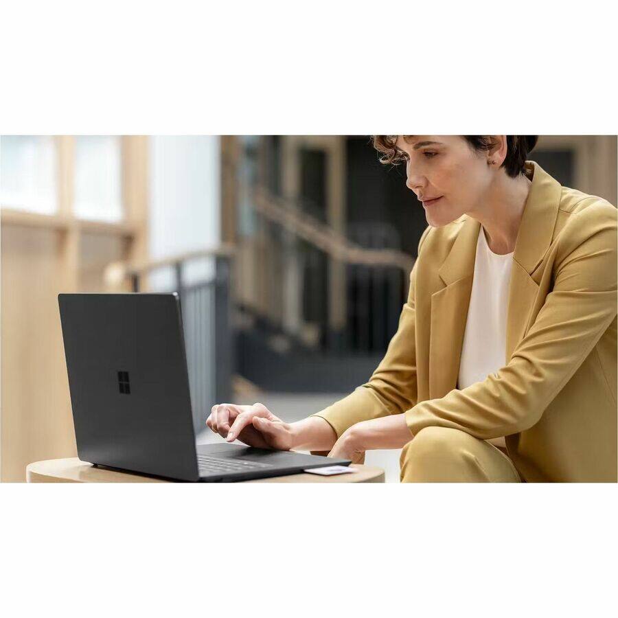 Alt View 3. Microsoft - Microsoft Surface Laptop 6 13.5" Touchscreen Notebook - Intel Core Ultra 5 135H - 16 GB - 512 GB SSD - English Keyboard - Black.